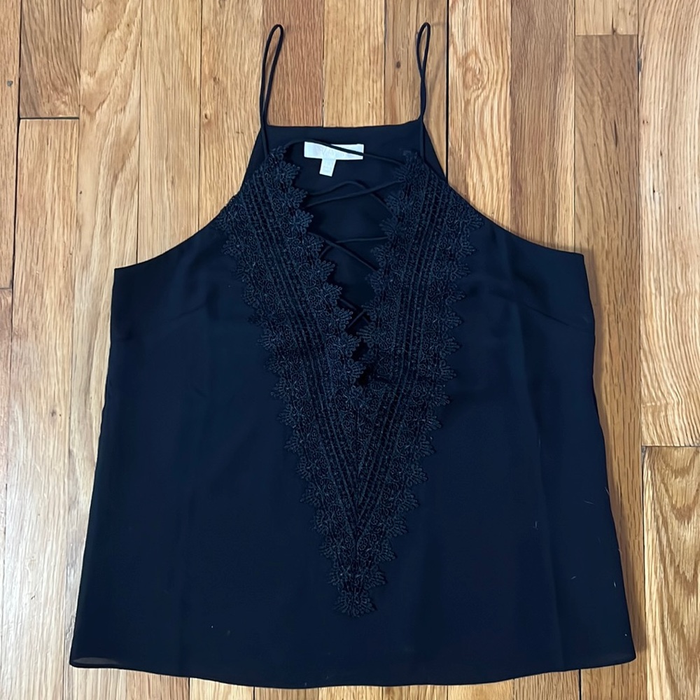 Wayf Lace Up Tank w/Lace Detail